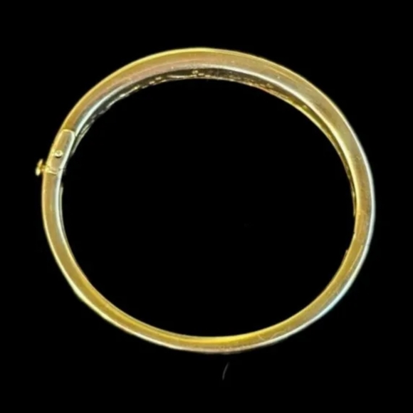 Sold Asch Grossbardt 14k Gold Diamond Bangle Bracelet 30 gm - Picture 10 of 17